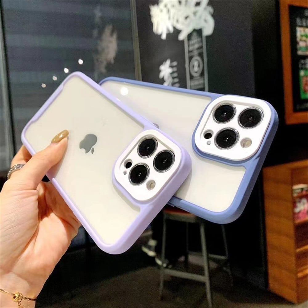 Etui do iPhone 11 z osłoną kamery Pro Camera silikonowe czarna ramka