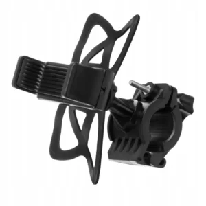 uchwyt rowerowy bardzo stabilny mocowany do kierownicy czarny