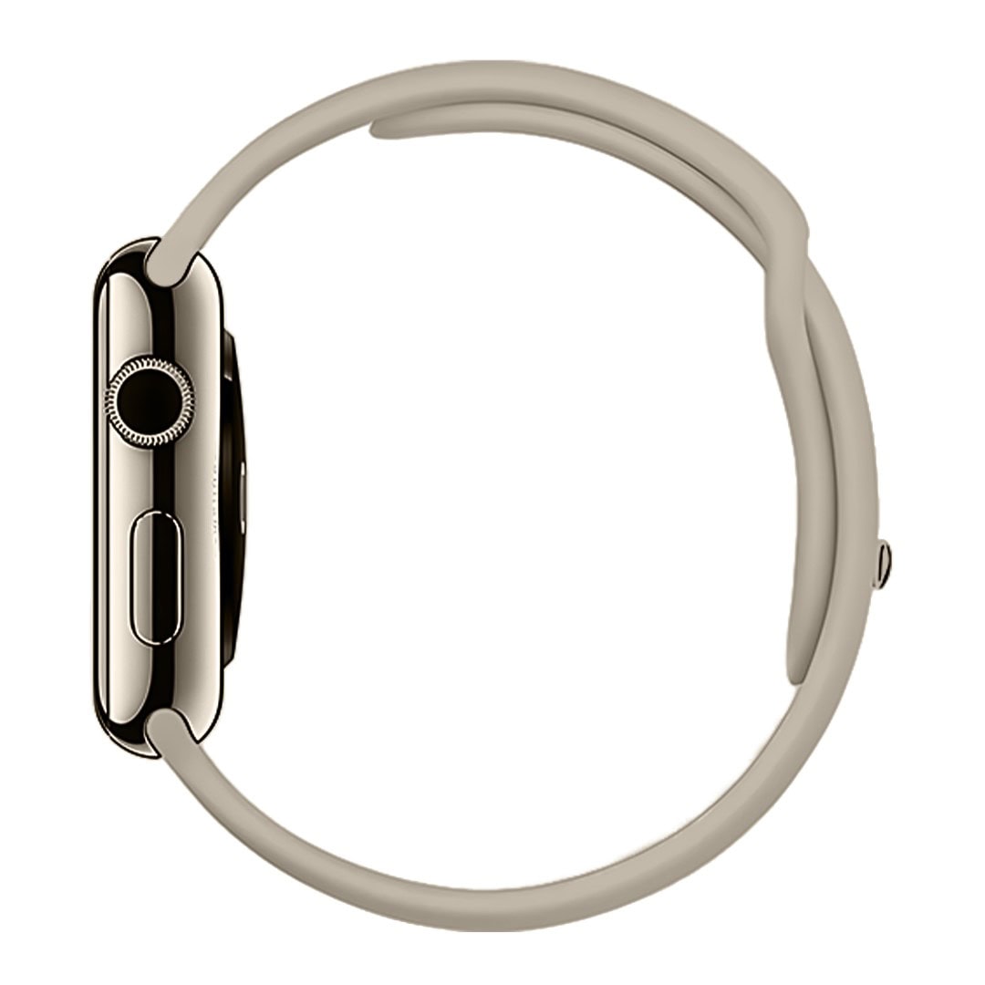 Sportowy pasek silikonowy do zegarka Apple Watch Ultra 1-2 / Series 4-10 / SE 44/45/46/49 mm – kawa z mlekiem