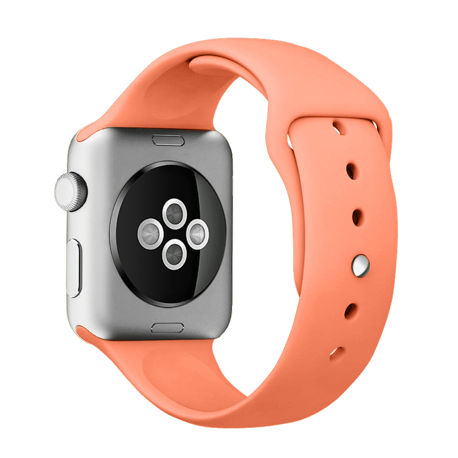 Sportowy pasek silikonowy do zegarka Apple Watch Ultra 1-2 / Series 4-10 / SE 44/45/46/49mm pomarańczowy