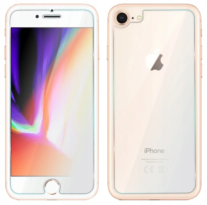 Szkło do iPhone 7/8/SE2022/SE2020na przód i tył, dwa szkła hartowane do ekranu i plecków