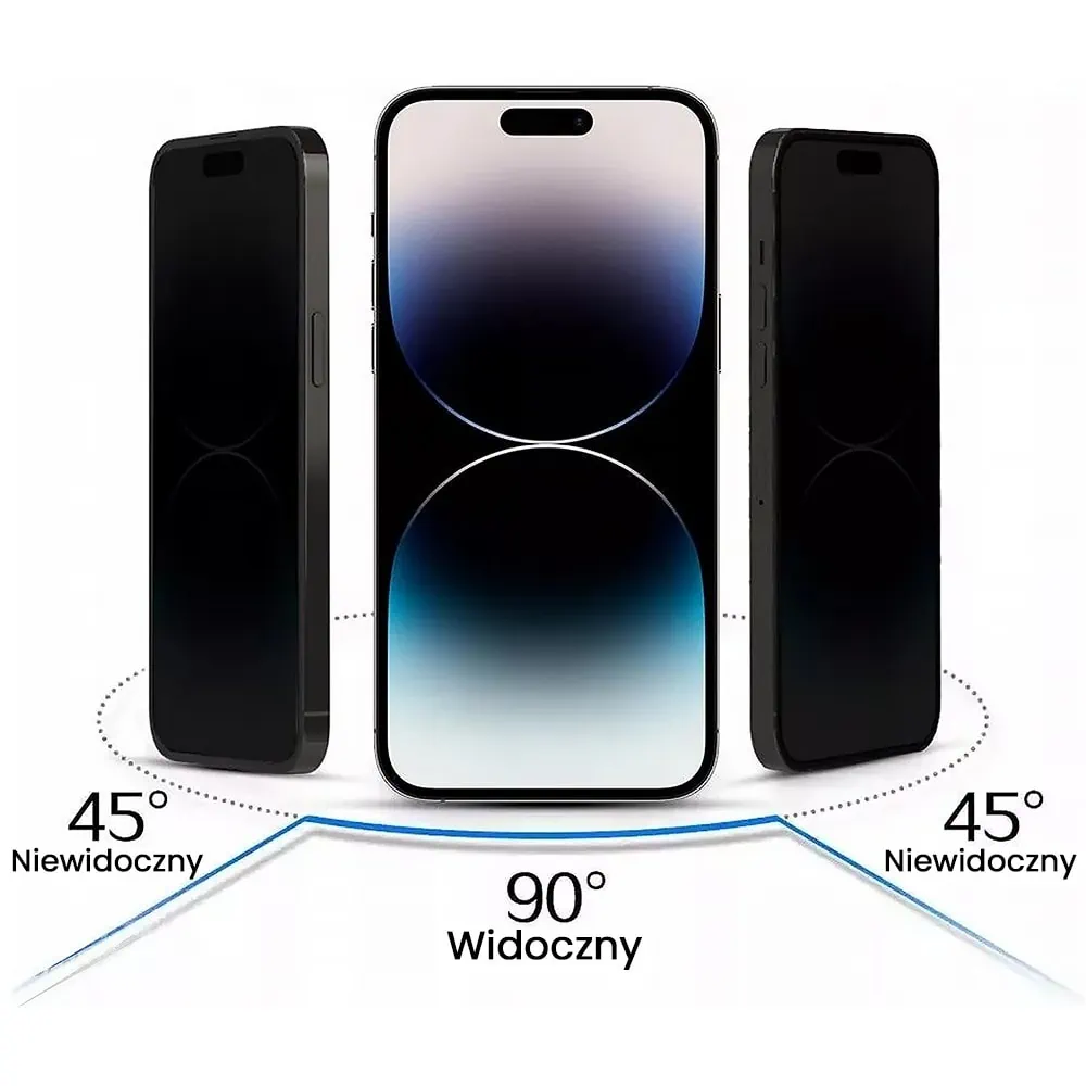 Szkło hartowane 5D z filtrem przyciemniającym Privacy do iPhone 14 Pro Max