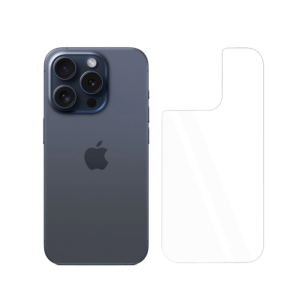 Szkło hartowane 9H wzmacniane na tył obudowy do iPhone 15 Pro Max