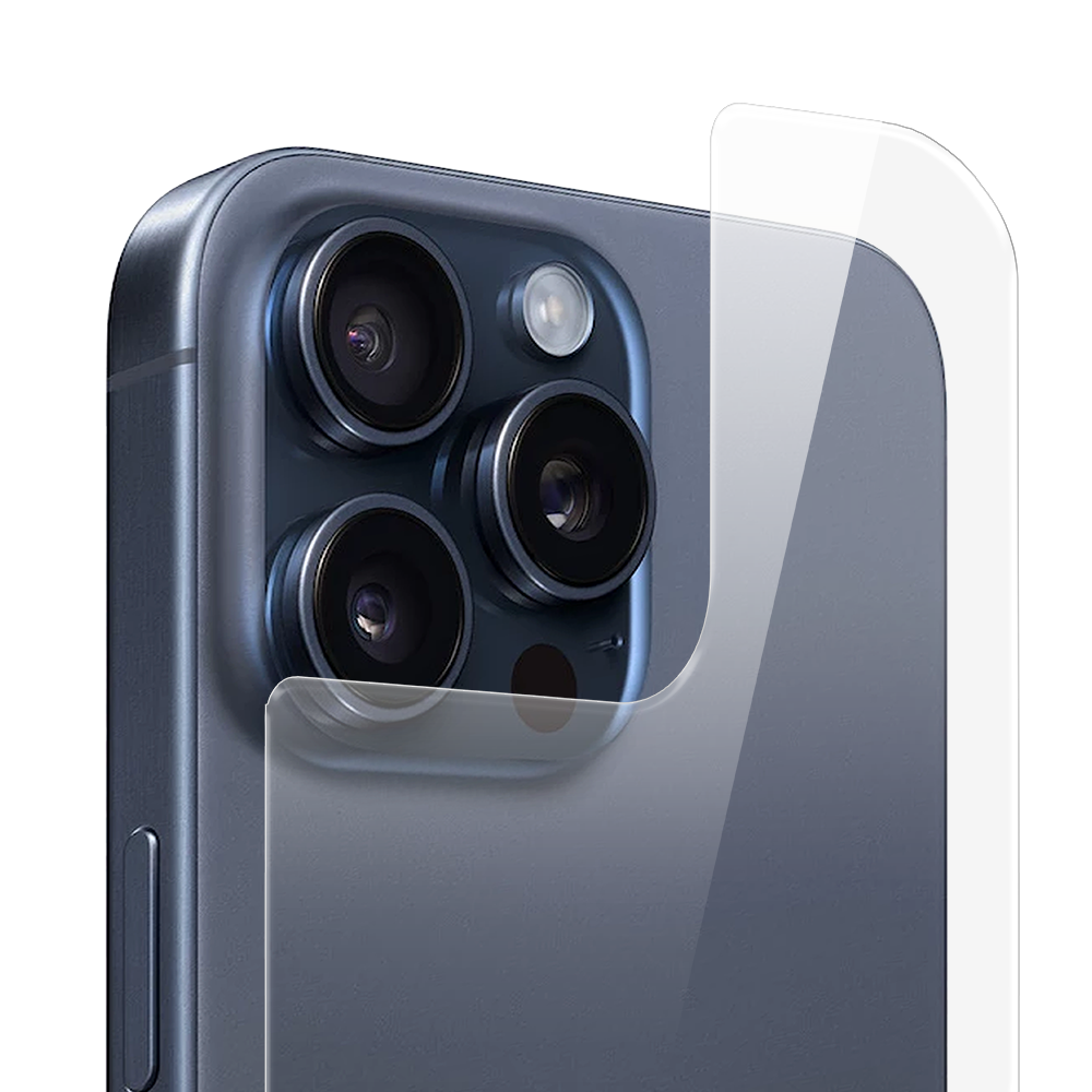 Szkło hartowane 9H wzmacniane na tył obudowy do iPhone 15 Pro Max