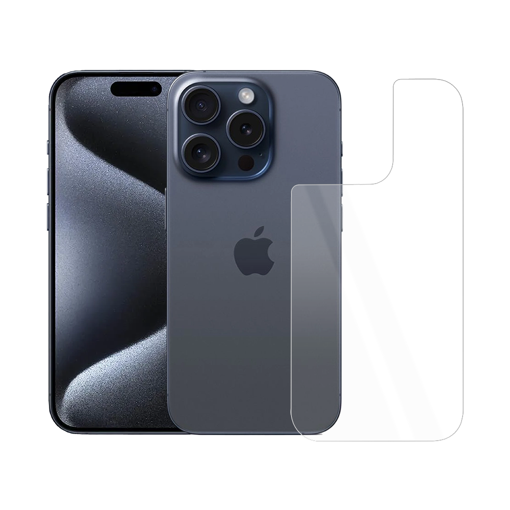 Szkło hartowane 9H wzmacniane na tył obudowy do iPhone 15 Pro Max