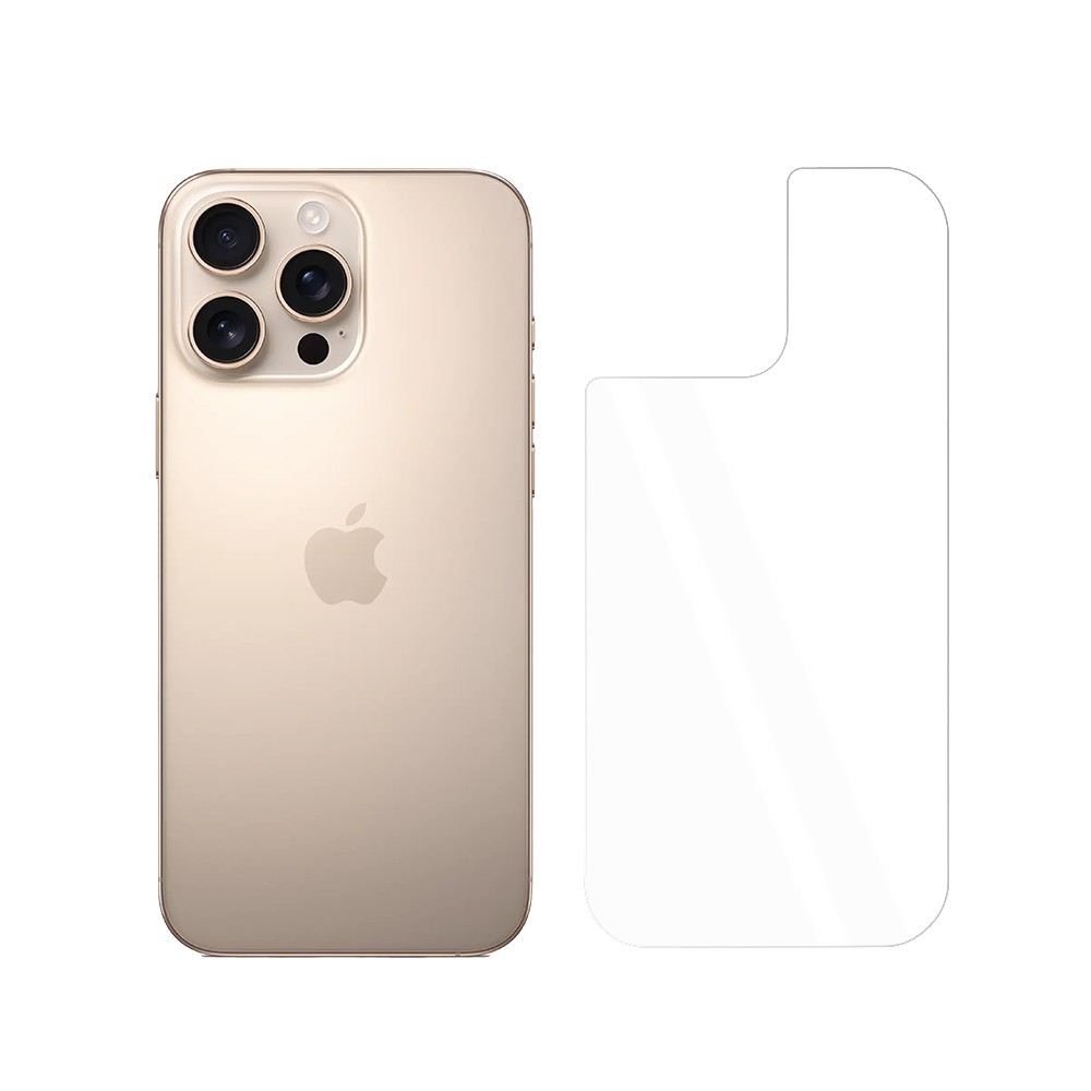 Szkło hartowane 9H wzmacniane na tył obudowy do iPhone 16 Pro Max