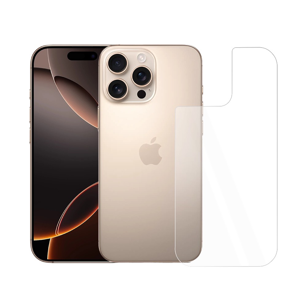 Szkło hartowane 9H wzmacniane na tył obudowy do iPhone 16 Pro Max