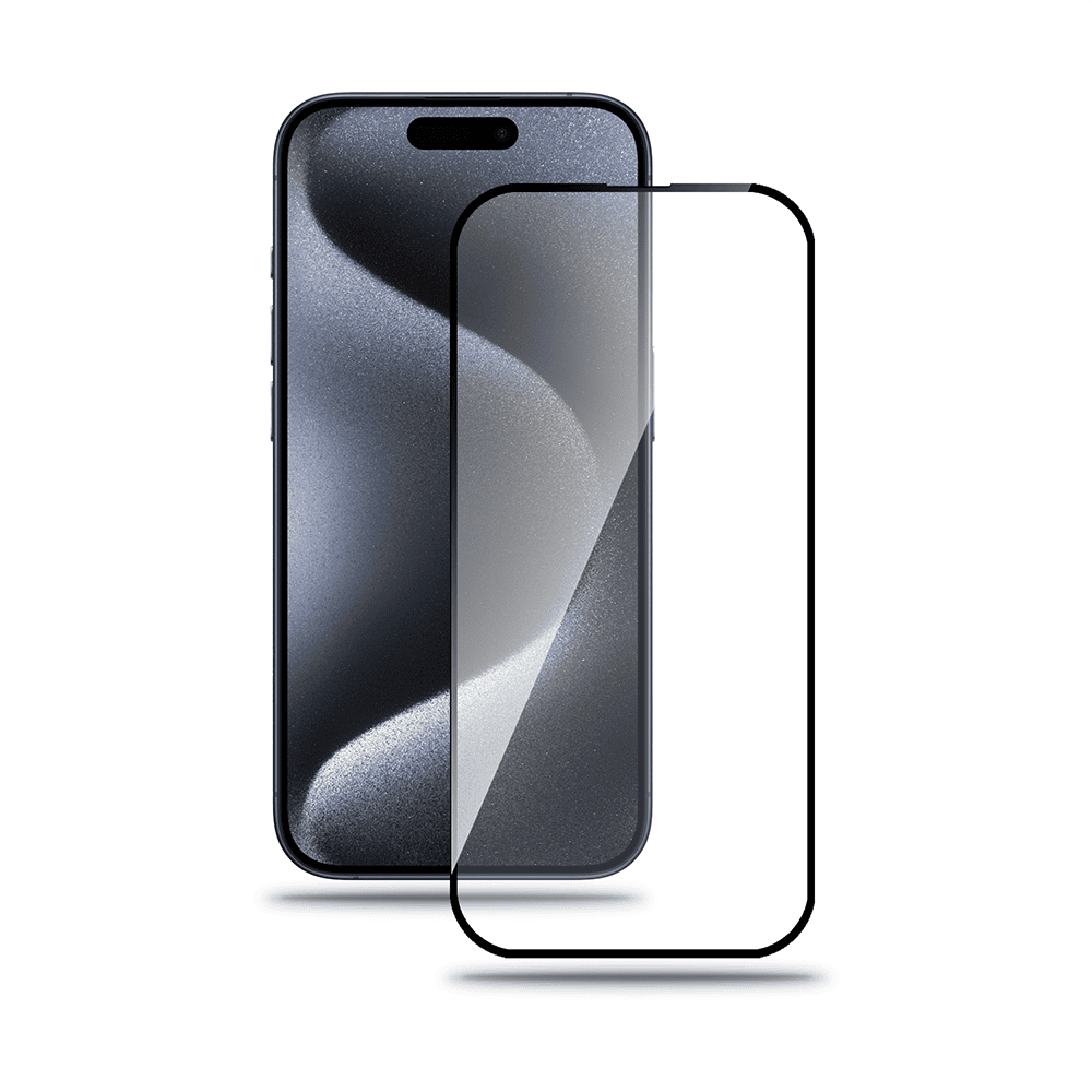 Szkło hartowane na cały ekran 5D z ramką bardzo wytrzymałe do iPhone 15 Pro Max