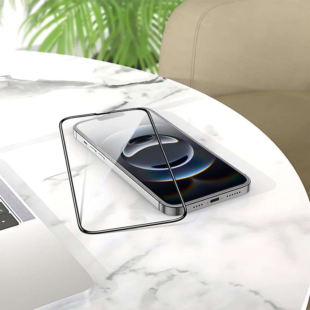 Szkło hartowane na cały ekran 5D z ramką bardzo wytrzymałe do iPhone 16e