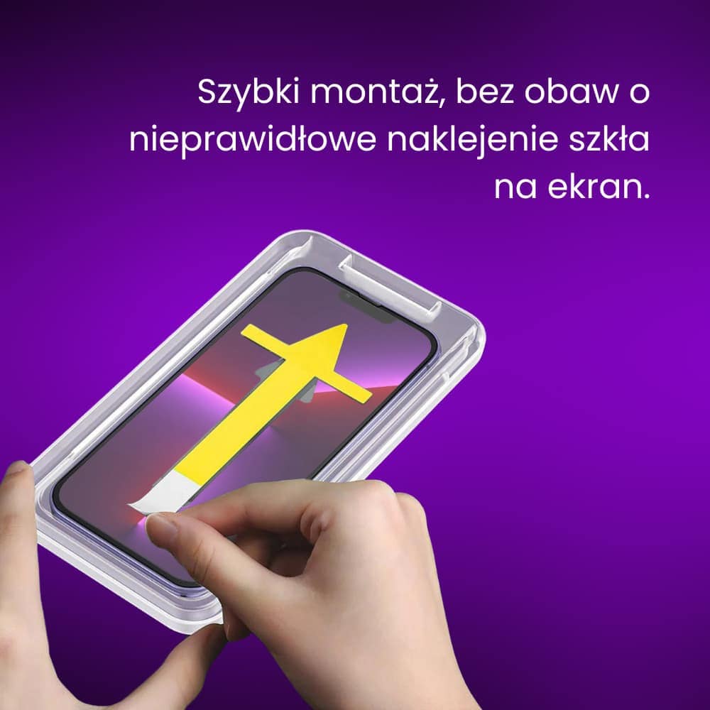 Szkło hartowane na ekran 9H do iPhone 13 Pro z aplikatorem