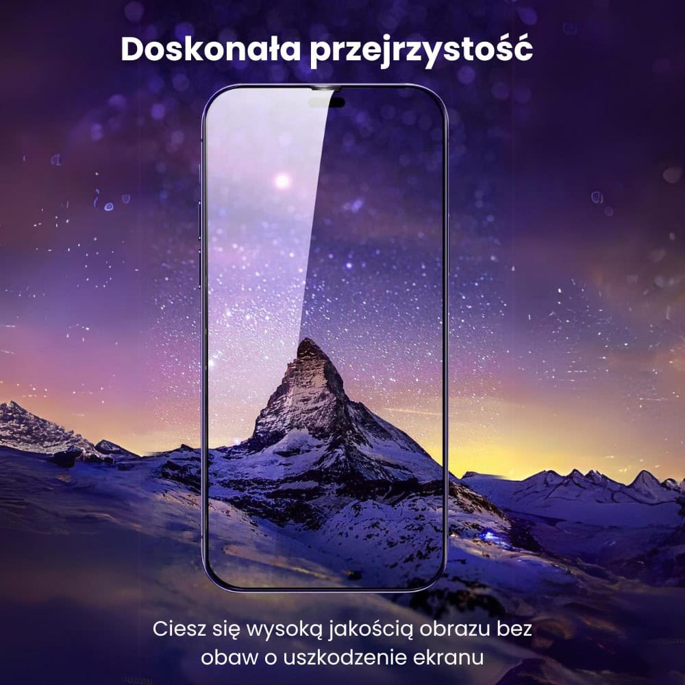 Szkło hartowane na ekran 9H do iPhone 14 z aplikatorem