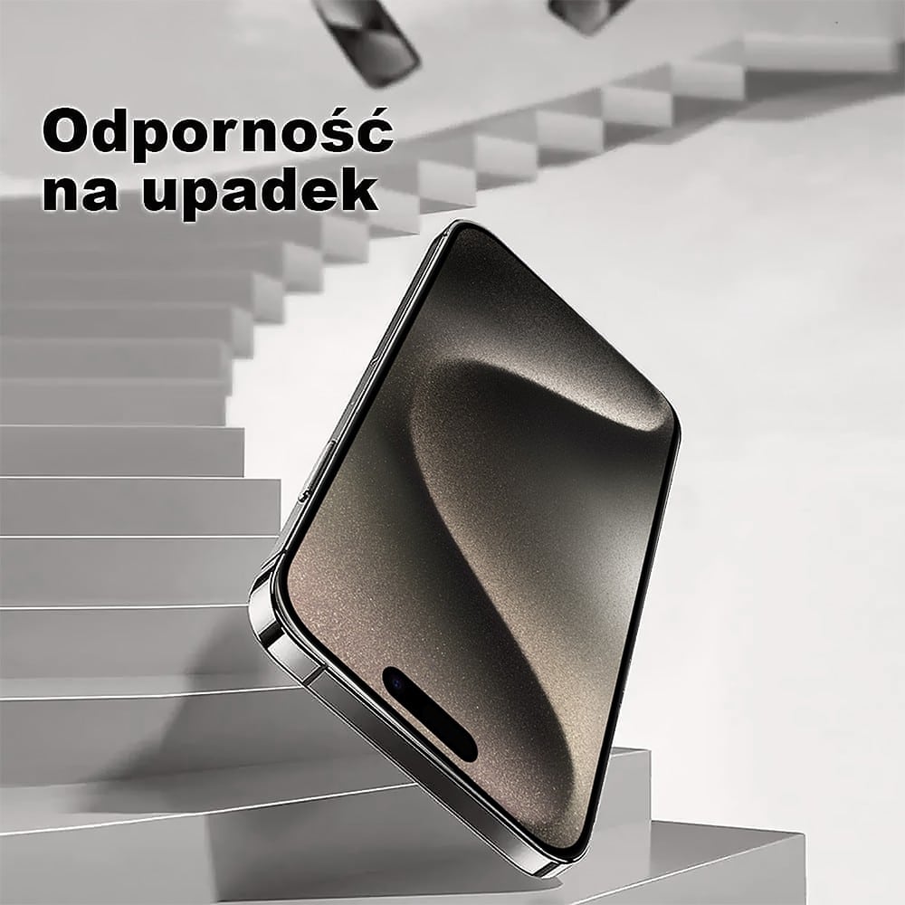 Szkło hartowane wzmacniane 9H na ekran do iPhone 15 Pro
