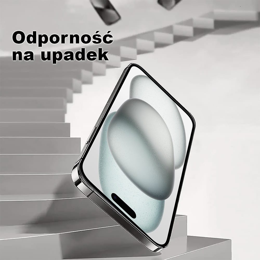 Szkło hartowane wzmacniane 9H na ekran do iPhone 15