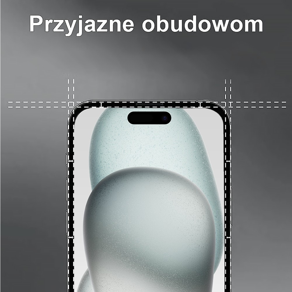 Szkło hartowane wzmacniane 9H na ekran do iPhone 15