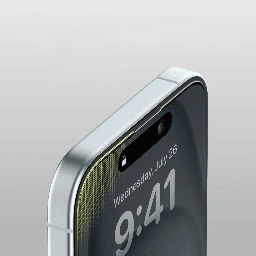 Szkło hybrydowe z powłoką polimerową do iPhone 15