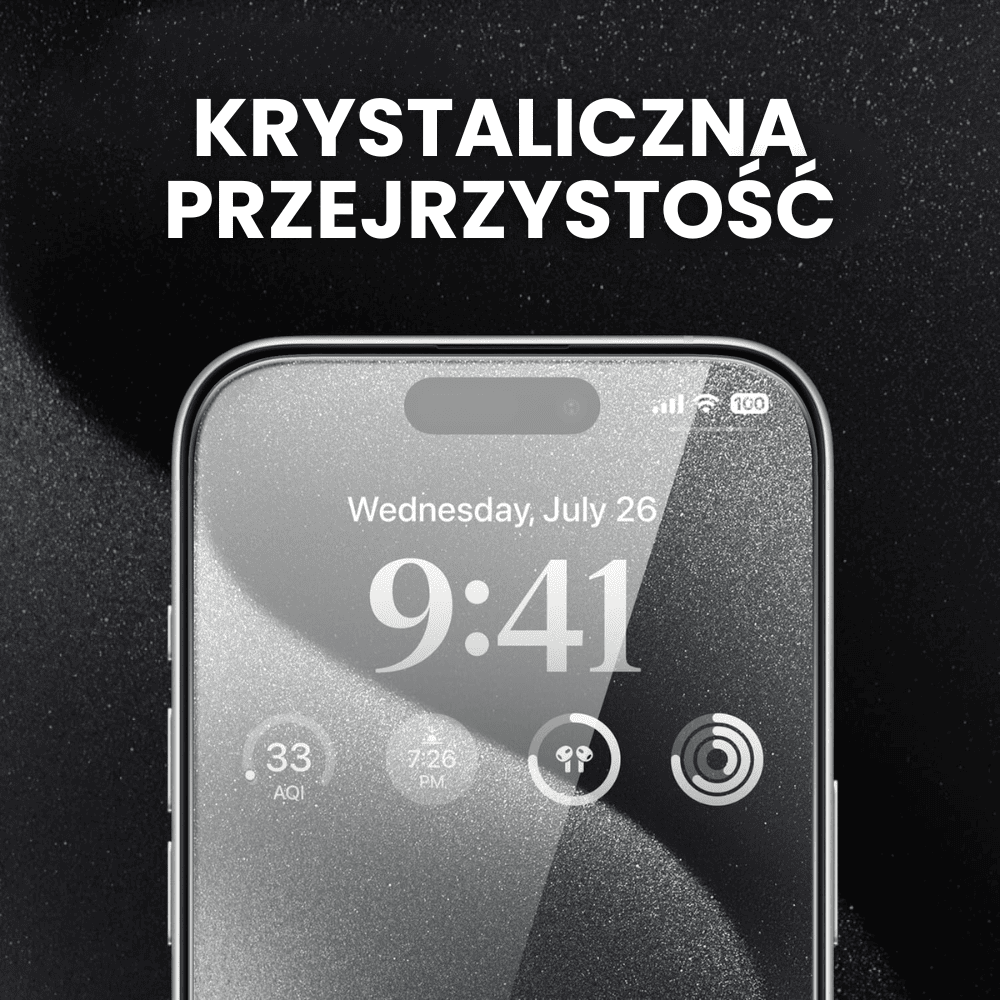 Szkło hybrydowe z powłoką polimerową do iPhone 15 Pro