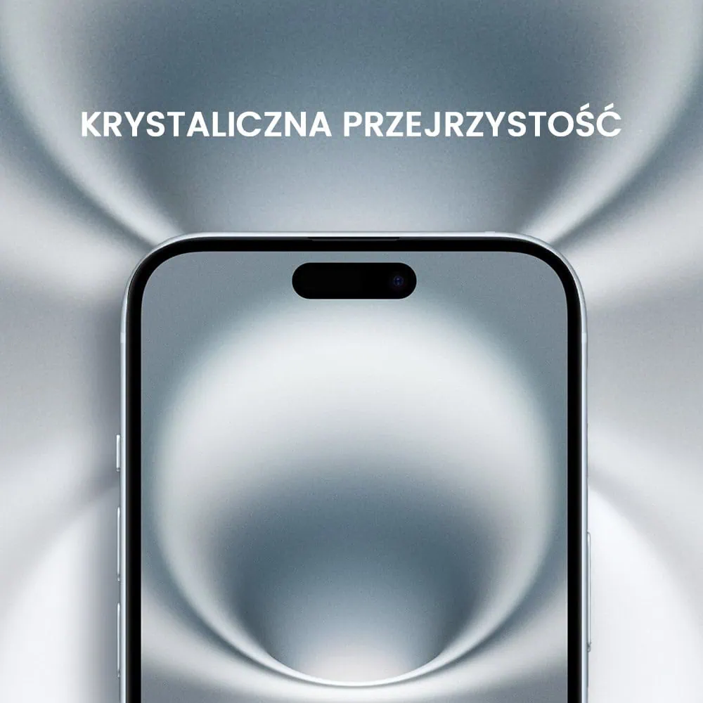 Szkło hybrydowe z powłoką polimerową do iPhone 16 Plus