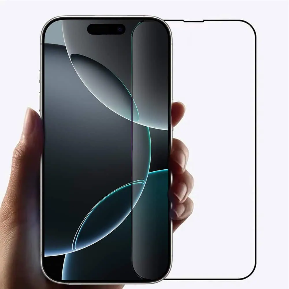 Szkło najtrwalsze kompozytowe z powłoką ceramiczną na cały ekran 5D z ramką do iPhone 16 Pro Max