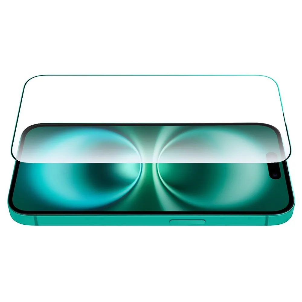 Szkło najtrwalsze kompozytowe z powłoką ceramiczną na cały ekran 5D z ramką do iPhone 16 Plus