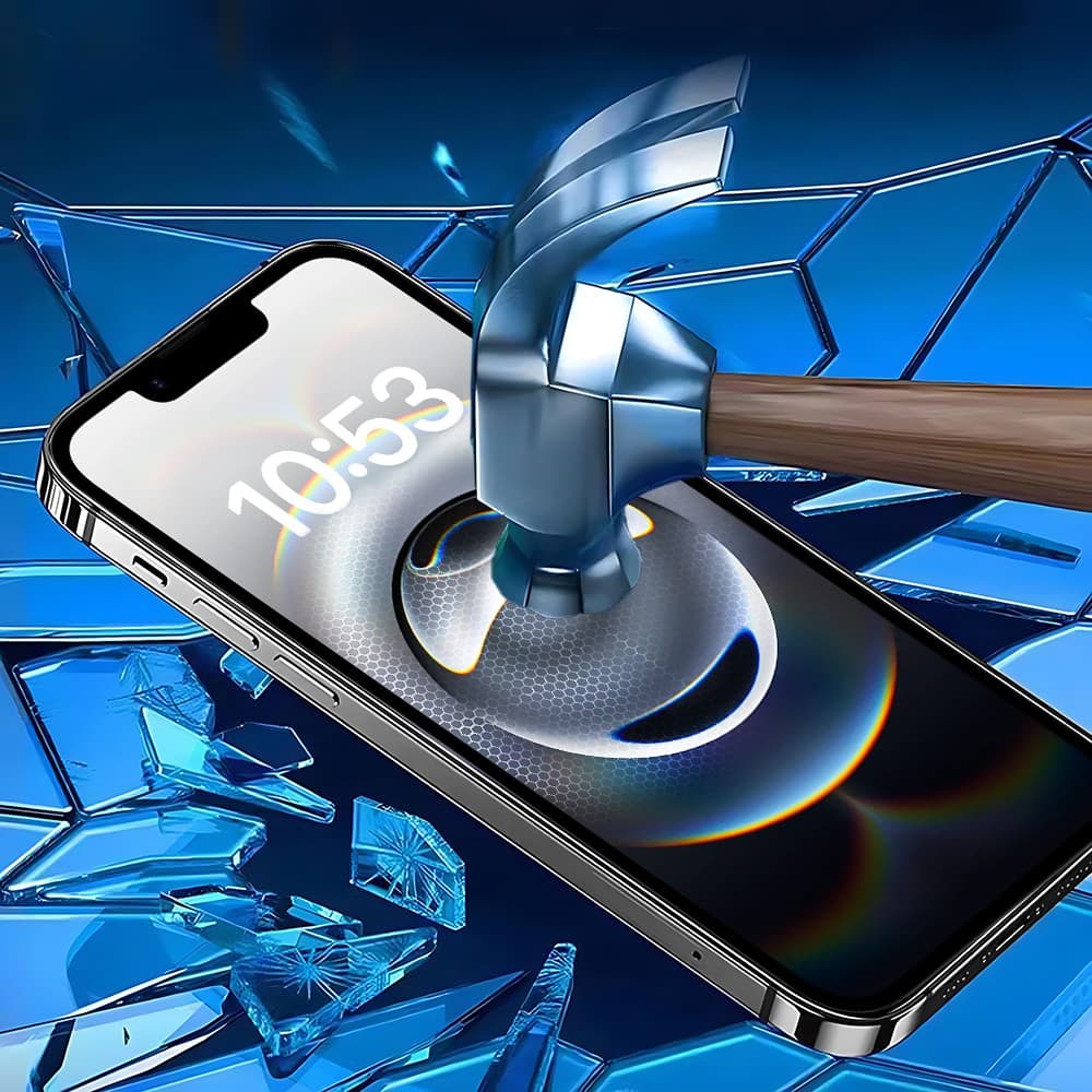 Szkło najtrwalsze kompozytowe z powłoką ceramiczną na cały ekran 5D z ramką do iPhone 16e