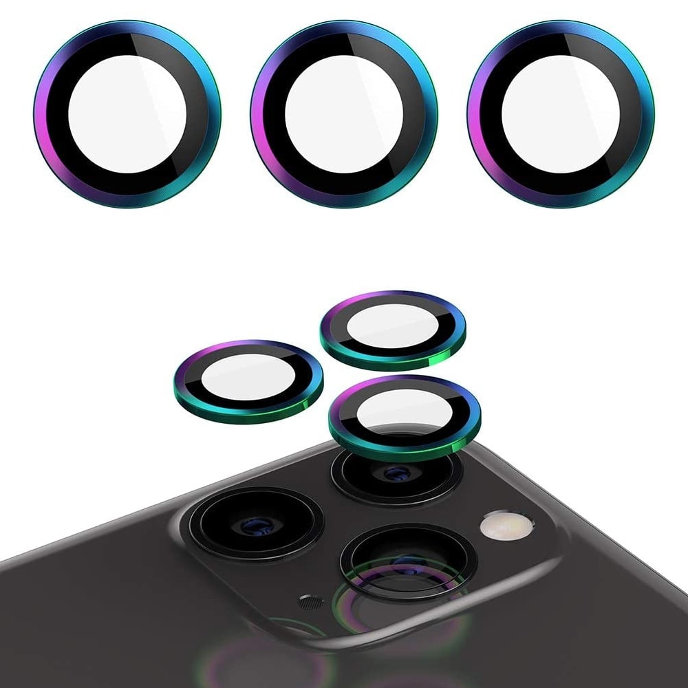 Szkło na iPhone 12 Pro na aparat, trwała metalowa osłona ze szkłem