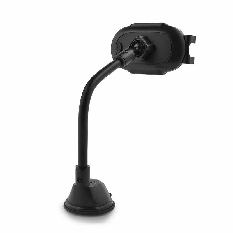 Uchwyt samochodowy z wysięgnikiem do regulacji montowany do szyby i na kokpit