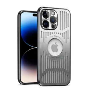 etui do iphone 14 pro metal defender magsafe z osłoną aparatu metalowe głęboka czerń