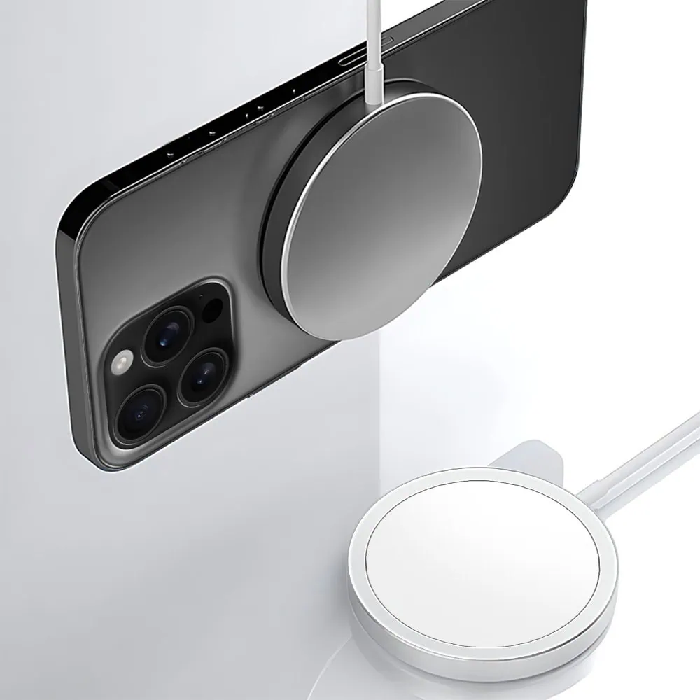 Zestaw ładowarka magnetyczna do MagSafe iPhone 16/15/14/13/12(Mini/Plus/Pro/Pro Max) z ładowarką sieciową do szybkiego ładowania