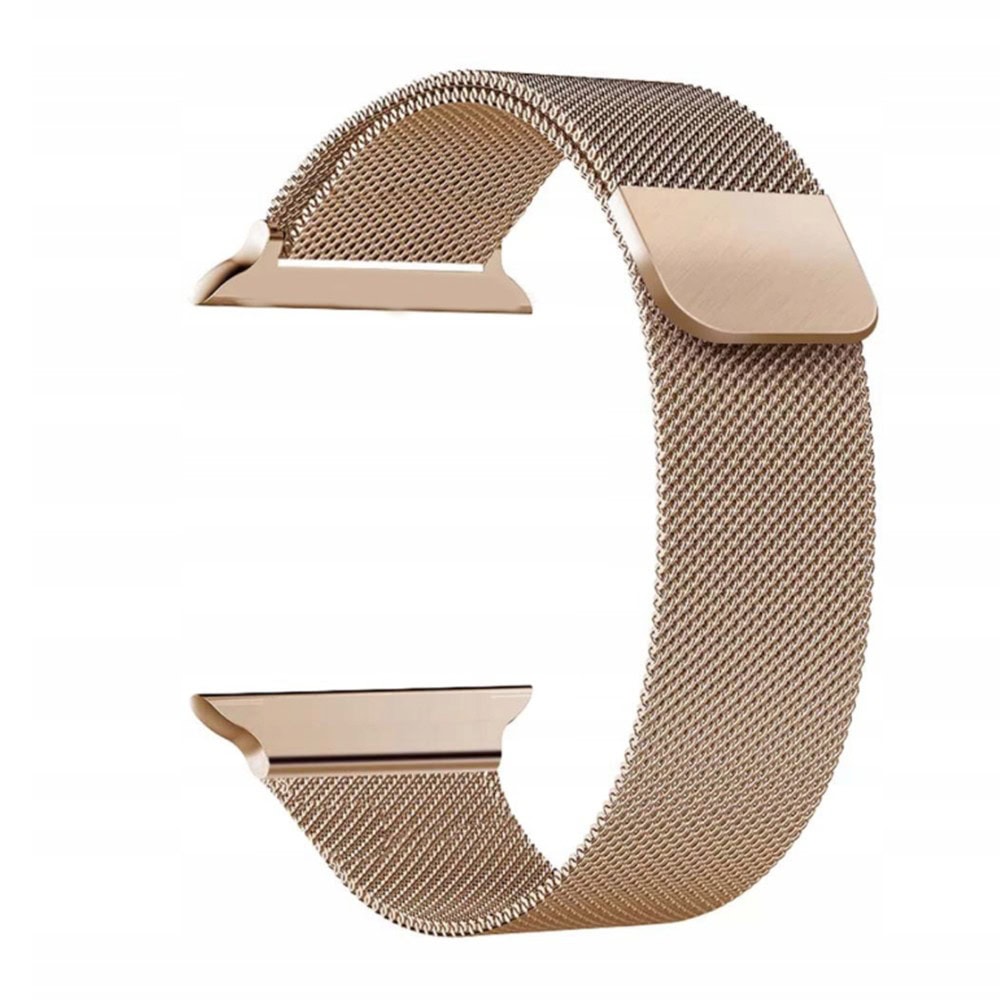 Złota bransoleta milanese elegancka do Apple Watch Series 4-10 / SE 40/41/42mm – czerwone złoto
