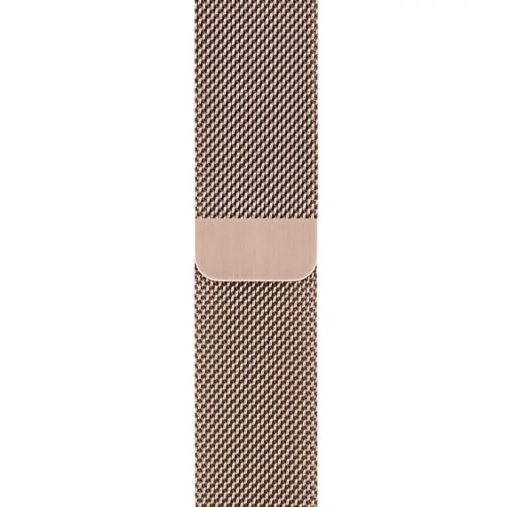 Złota bransoleta milanese elegancka do Apple Watch Series 4-10 / SE 40/41/42mm – czerwone złoto