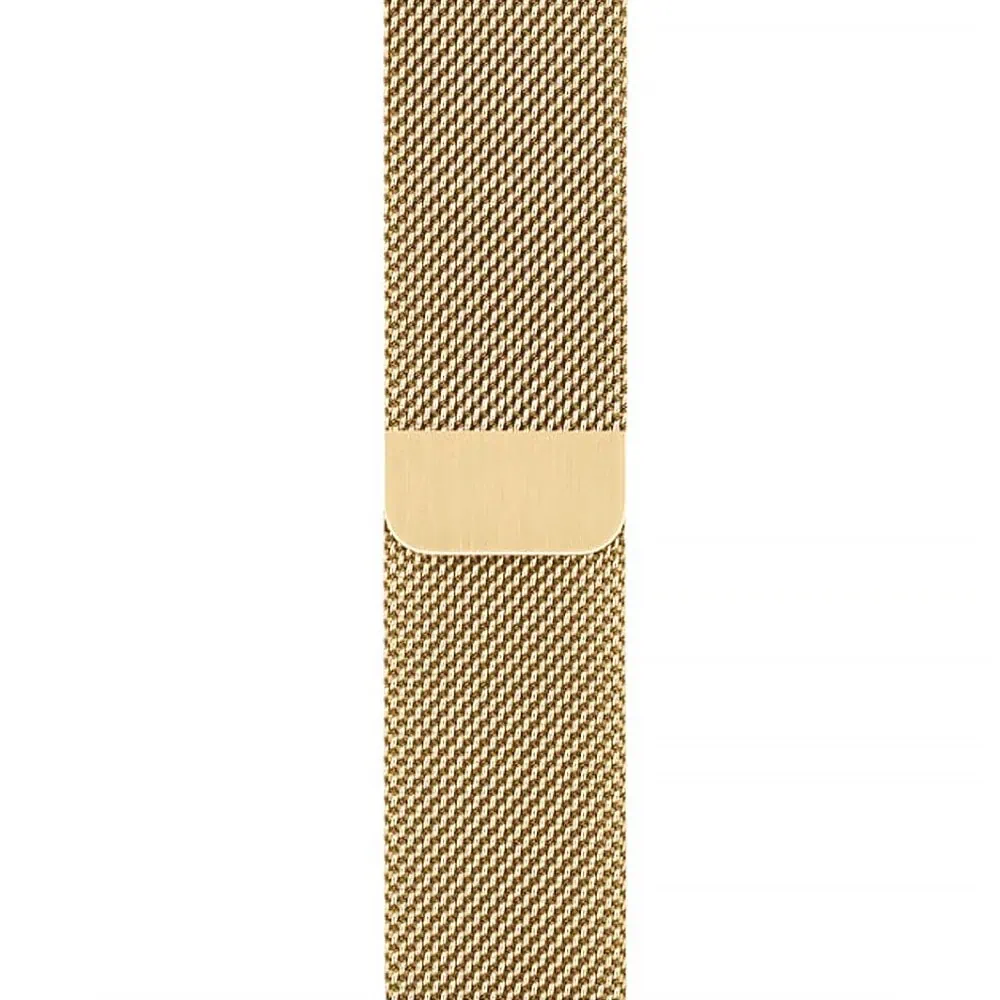 Złota bransoleta milanese elegancka do zegarka Apple Watch Series 4-10 / SE 40/41/42mm