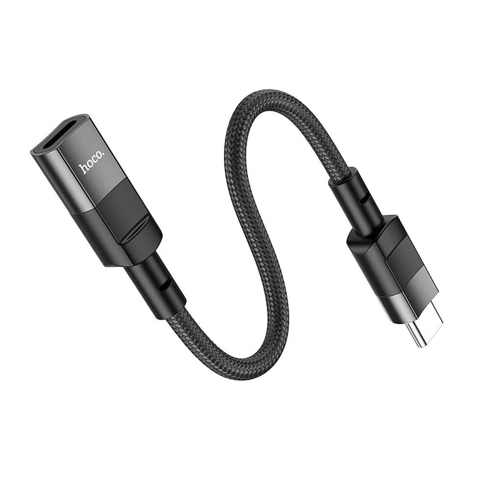 Adapter/rozdzielacz USB Typ C – Lightning, czarny