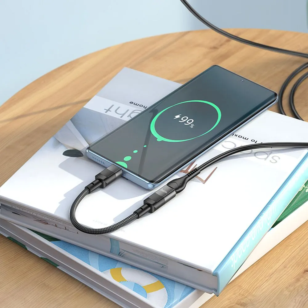 Adapter/rozdzielacz USB Typ C – Lightning, czarny