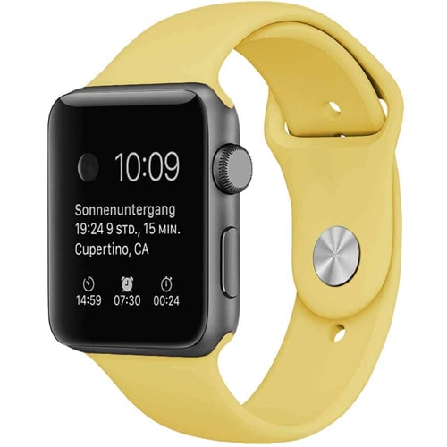 Apple Watch Smartwatch Pudrowy żółty