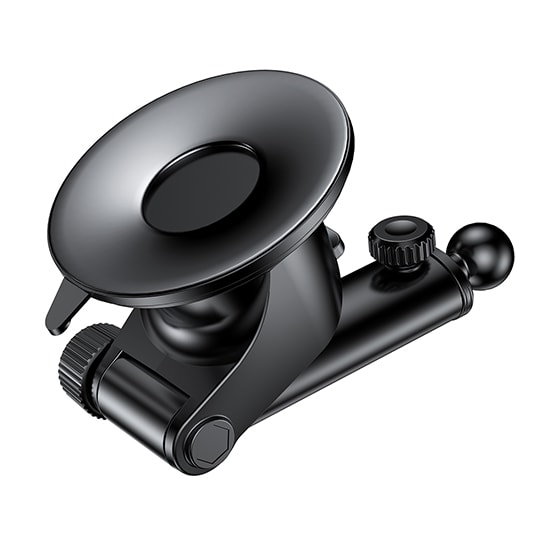 Uchwyt z ładowarką do samochodu 2 w 1 Czarny