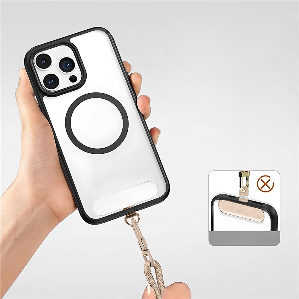 Smycz do telefonu, regulowana, beżowa