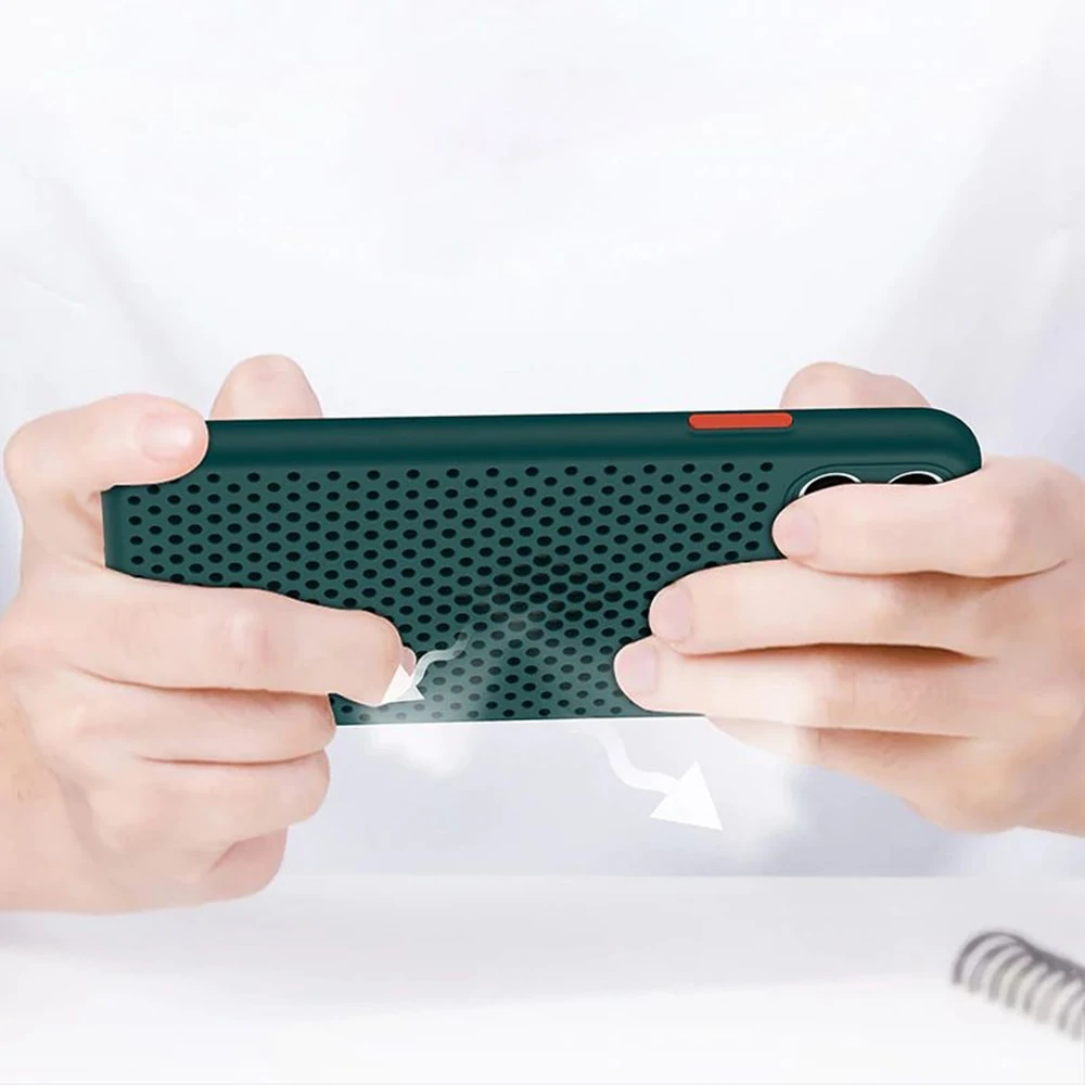 Etui do iPhone 12 Mini oddychające nowoczesne fioletowe