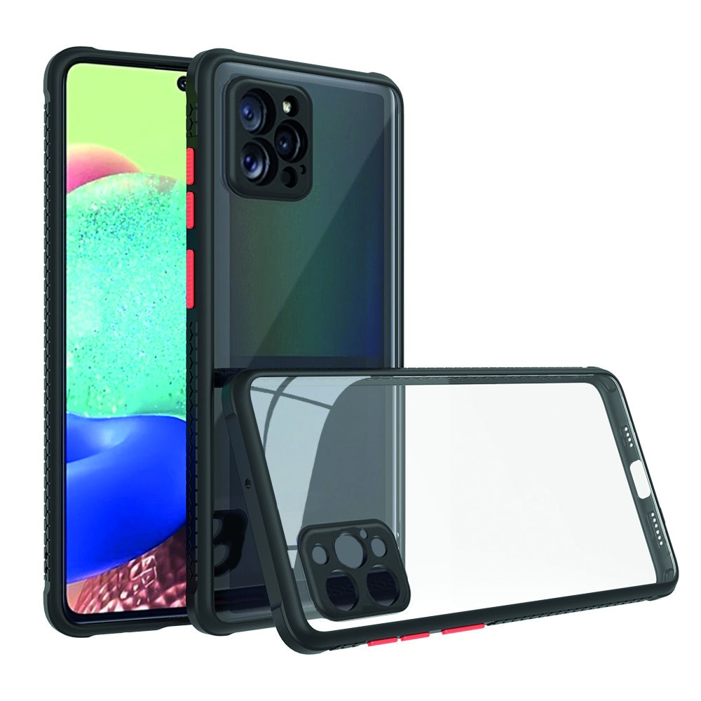 Etui bumper do iPhone 12 Pro super wytrzymałe odporne na wstrząsy, szklany tył