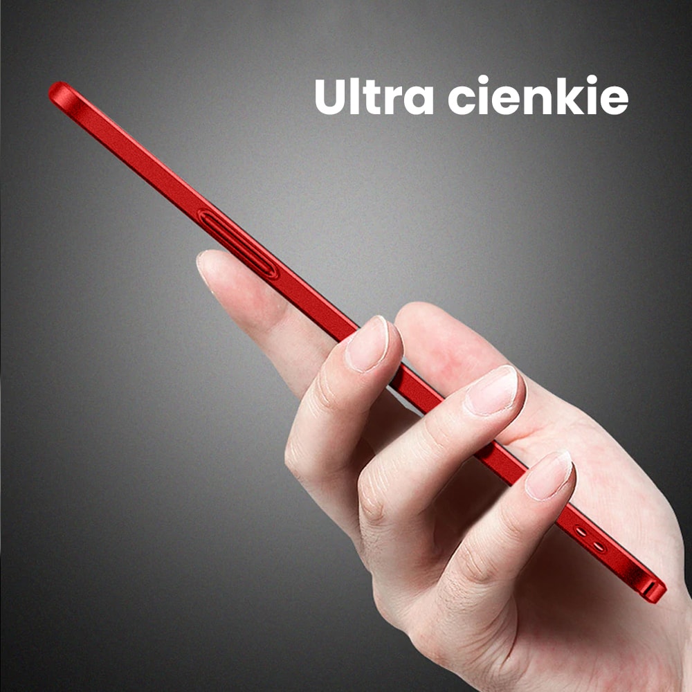 Etui do iPhone 13 Skin Matt satynowe ultra cienkie, czerwone