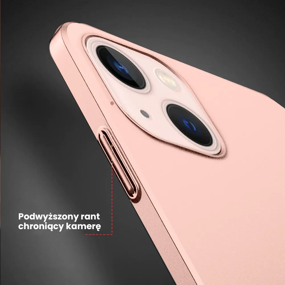 Etui do iPhone 13/14 Skin Matt satynowe ultra cienkie, różowe (OUTLET)