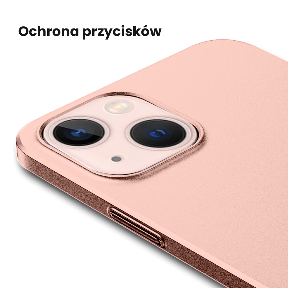 Etui do iPhone 13/14 Skin Matt satynowe ultra cienkie, różowe (OUTLET)
