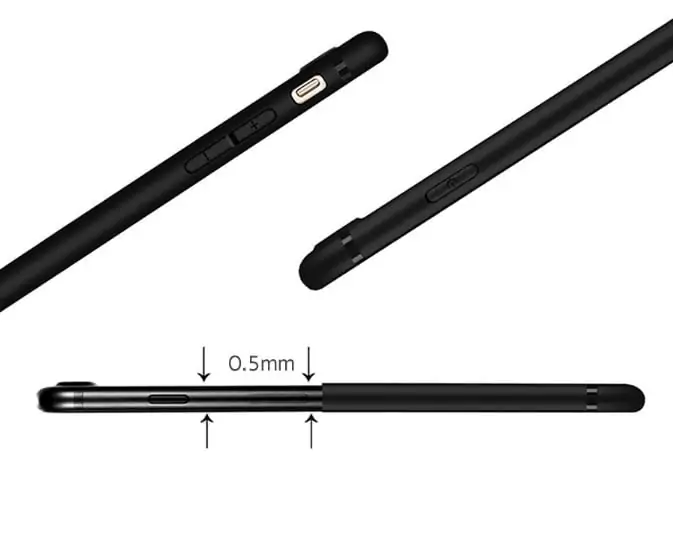 Etui do iPhone X/XS elastyczne czarne silikonowe