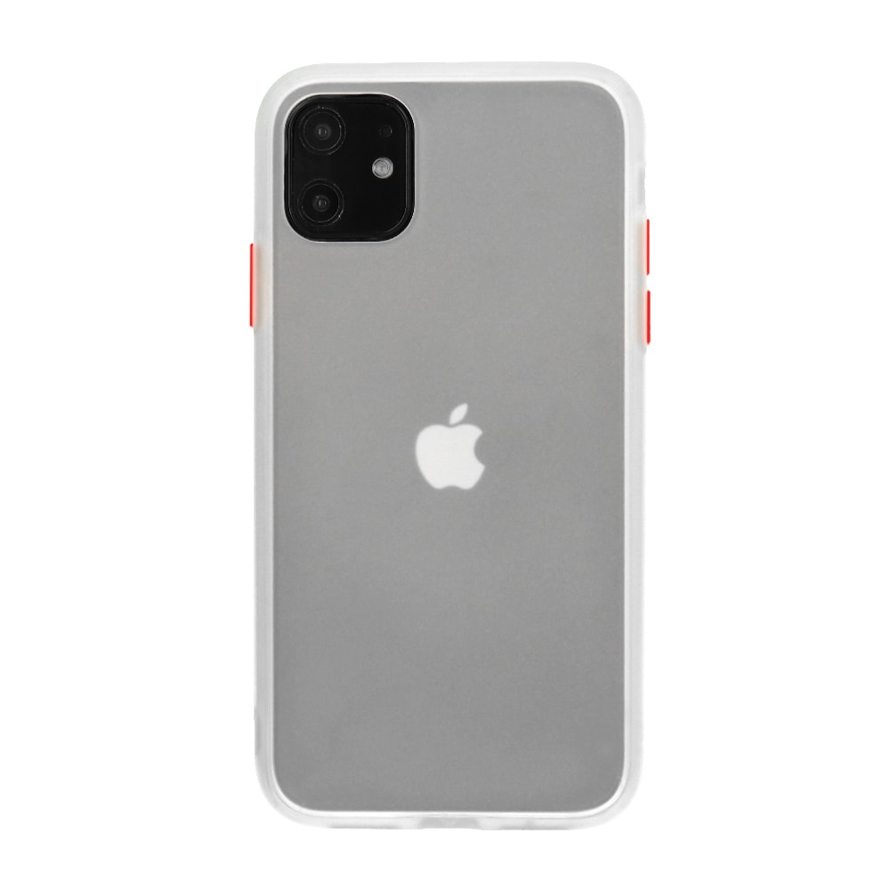 Etui do iPhone 12 Pro Max przeźroczyste silikonowe z kolorowymi przyciskami