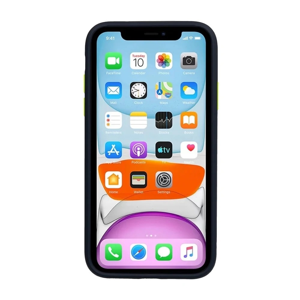 Etui do iPhone 11 ochrona kamery, anty-zderzeniowe fioletowe lilowe kwiaty