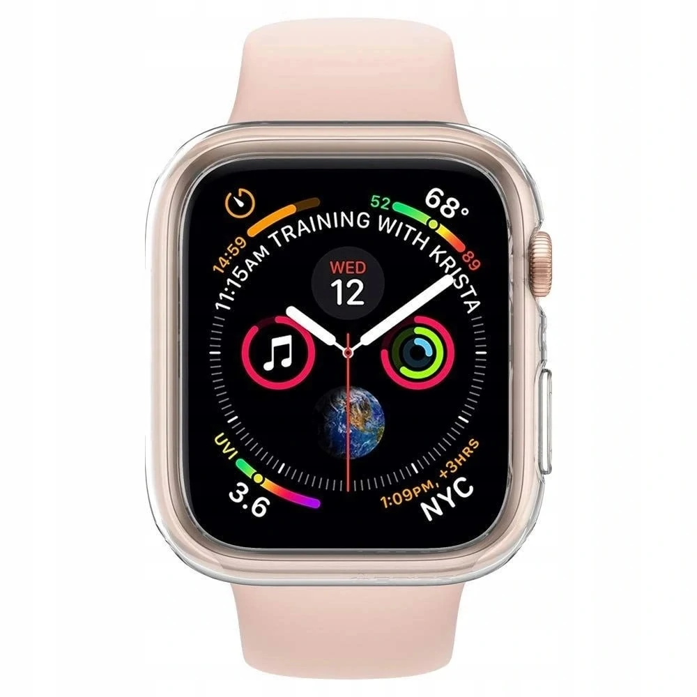 Etui obudowa ochronna do szkła/folii do Apple Watch SE/6/5/4 44mm przeźroczysta
