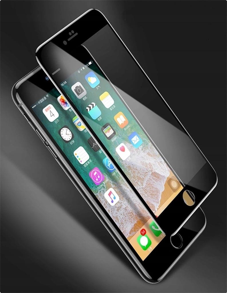 Hartowane szkło Full Glue 5D IPHONE SE2022/SE2020z czarną ramką