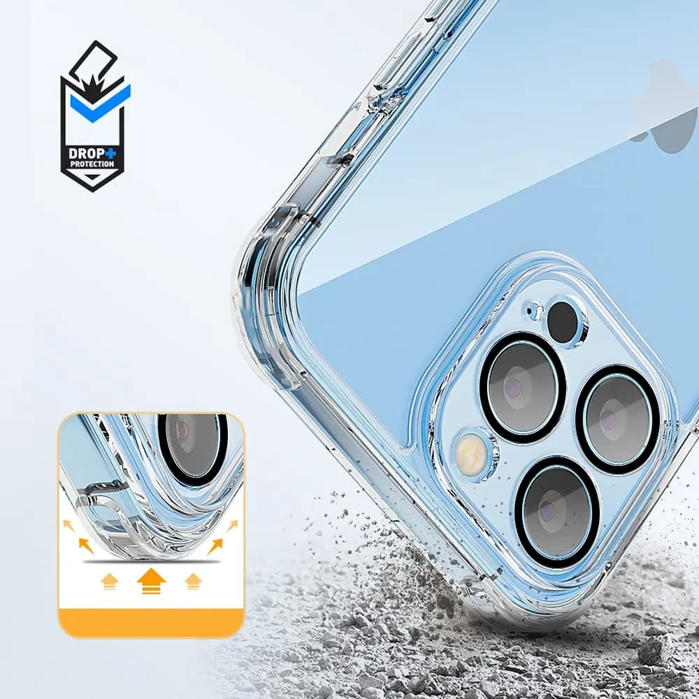 Etui do iPhone 13 Pro Max Premium Protect Full Cover z osłoną kamery i obiektywów 9H, przeźroczyste (OUTLET)