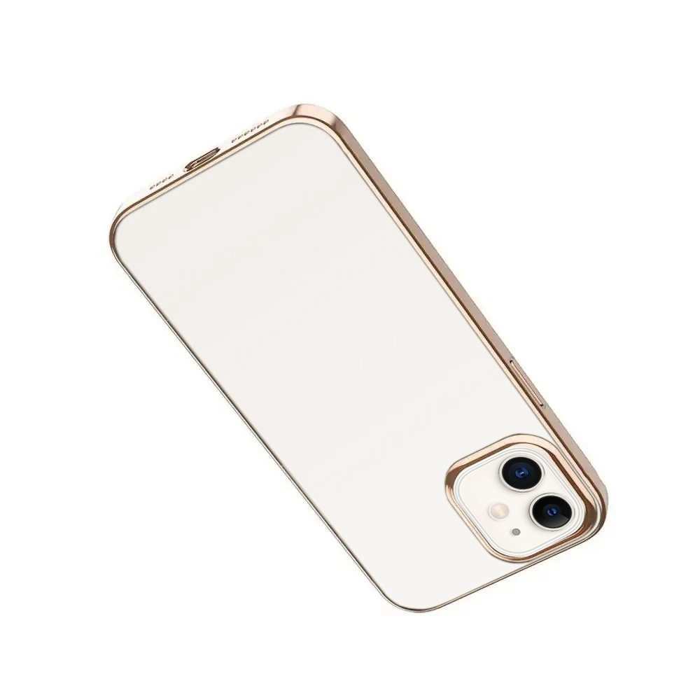 Etui do iPhone 12 Slim gold dream przeźroczyste czerwone złoto