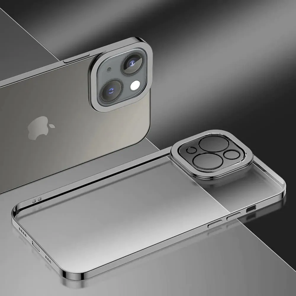 Etui do iPhone 14 Camera High PRO z osłoną kamery, czarne grafitowe