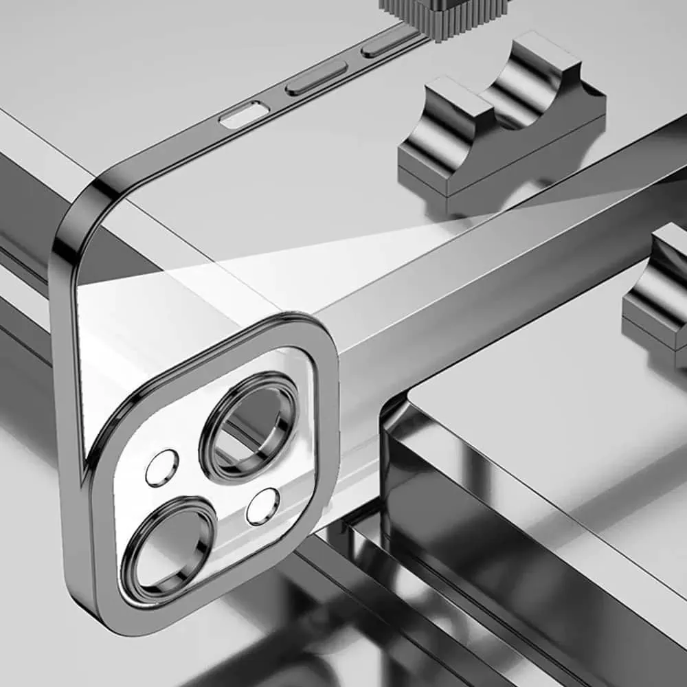 Etui do iPhone 14 Camera High PRO z osłoną kamery, czarne grafitowe